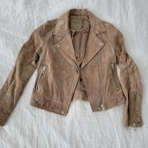 Blank NYC Suede Moto Jacket, Size Small